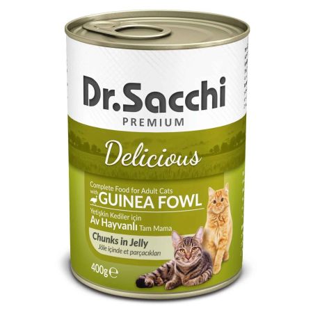Dr. Sacchi Delicious Av Hayvanlı Yetişkin Kedi Konservesi 400 g