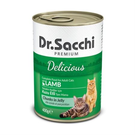 Dr. Sacchi Delicious Kuzulu Yetişkin Kedi Konservesi 400 g