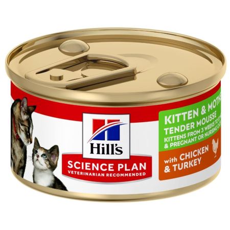 Hills Science Plan Kitten & Mother Tavuk Ve Hindili Yavru Ve Anne Kedi Konservesi 85 g