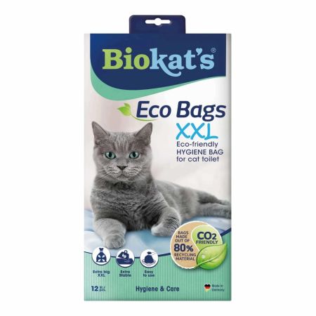 Biokats Eco Bags Kedi Kumu Hijyen Torbası 12 Adet