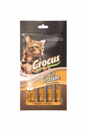 Crocus Tavuklu Sıvı Kedi Ödül Maması 15 Gr 4 Adet