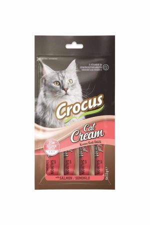 Crocus Somonlu Sıvı Kedi Ödül Maması 15 Gr 4 Adet