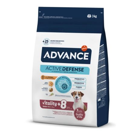 Advance Vitality +8 Tavuklu Küçük Irk Yaşlı Köpek Maması 3 kg