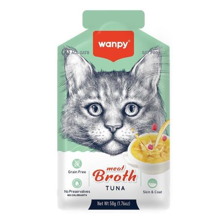 Wanpy Kediler için Ton Balığı Eti Çorbası 50g