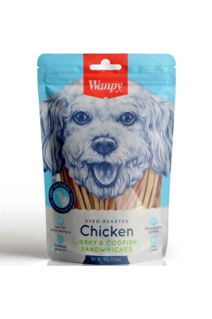 Wanpy Tavuklu ve Morina Balıklı Sandviç Köpek Ödül Maması 100 gr