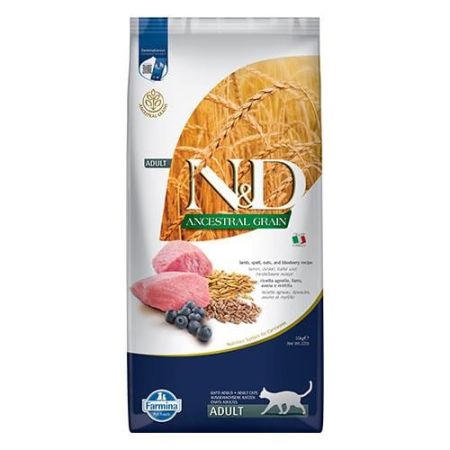 N&D Ancestral Grain Kuzulu Yaban Mersinli Düşük Tahıllı Yetişkin Kedi Maması 10 Kg