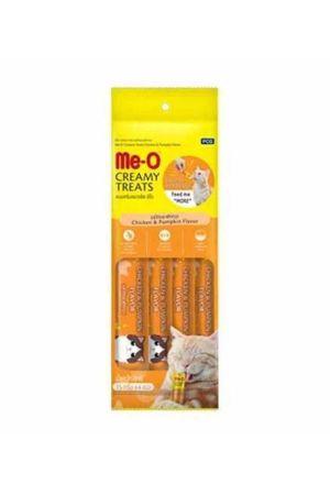 Me-O Creamy Tavuk & Bal Kabağı Lezzetli Kedi Ödülü 4x15 Gr