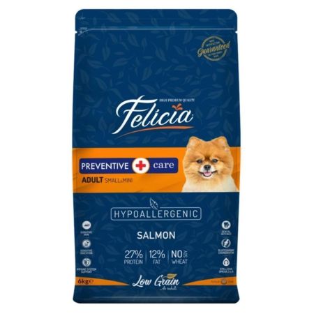 Felicia HypoAllergenic Somonlu Küçük Irk Düşük Tahıllı Yetişkin Köpek Maması 6 kg