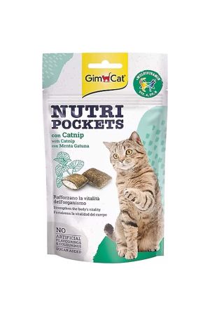 Gimcat Nutripockets Kedi Otu ve Multivitamin Kedi Ödül Maması 60 Gr