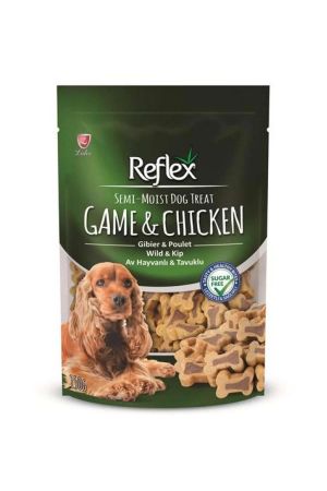 Reflex Av Hayvanlı ve Tavuklu Yarı Yumuşak Köpek Ödül Maması 150 Gr