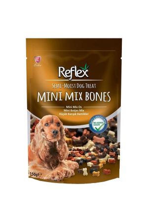 Reflex Mini Mix Bones Yarı Islak Köpek Ödül Kemiği 150 Gr