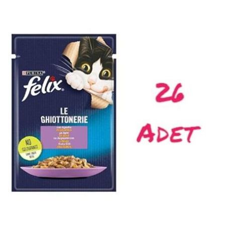 Felix Kuzu Etli Kedi Yaş Mama 85 Gr X 26 Adet