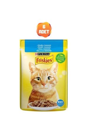 Friskies Somonlu Yetişkin Kedi Konserve Maması 85 Gr x 6 Adet