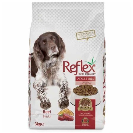 Reflex High Energy Biftekli ve Pirinçli Yetişkin Köpek Maması 3 Kg