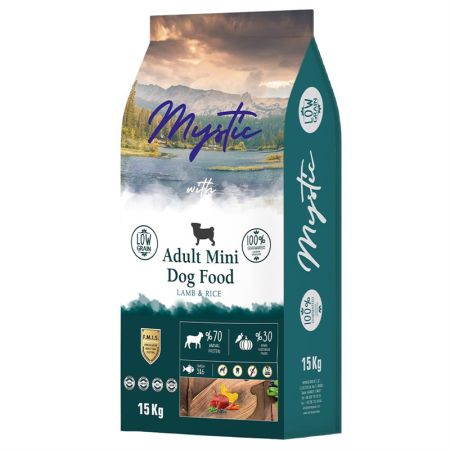 Mystic Az Tahıllı Kuzu Etli Mini Yetişkin Köpek Maması 15 kg