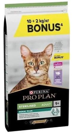 Proplan Sterilised Hindili Kısırlaştırılmış Kedi Maması 10 Kg + 2 Kg