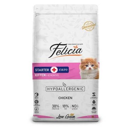 Felicia Hypoallergenic Tavuklu ve Hamsili Düşük Tahıllı Yavru Kedi Maması 2 Kg