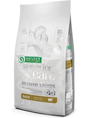 Nature's Protection Superior Care White Dogs Kuzu Etli 1.5 kg Mini ve Küçük Irk Yetişkin Köpek Maması