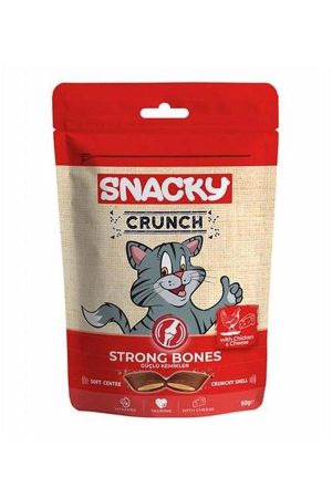 Snacky Crunch Strong Tavuklu ve Peynirli Kedi Ödül Maması