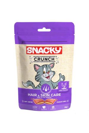 Snacky Crunch Hair-Skin Tavuklu Kedi Ödül Maması