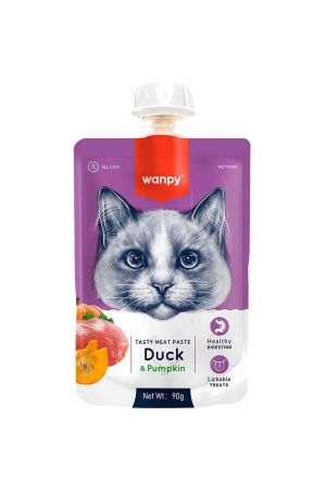 Wanpy Taze Ördekli Bal Kabaklı Kedi Et Ezmesi 90 Gr