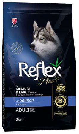 Reflex Plus Somonlu Yetişkin Köpek Maması 3 Kg