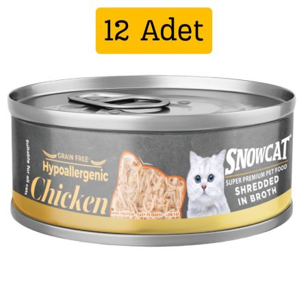 Snow Cat Süper Premium Tahılsız Kedi Konservesi 70 Gr * 12 Adet