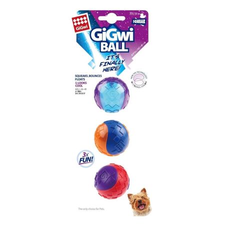 Gigwi Ball Sesli Kauçuk Top Köpek Oyuncağı 5 Cm (3 Adet)