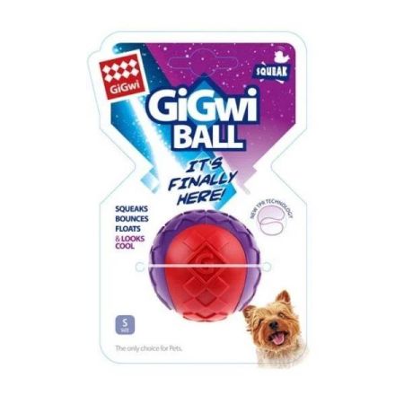 Gigwi Ball Yüzebilen Sesli Kauçuk Top Köpek Oyuncağı  (S)