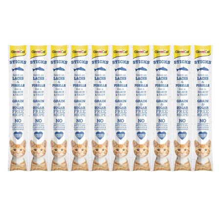 GimCat Sticks Somon & Alabalıklı Ödül Çubukları 50 gr - 10lu