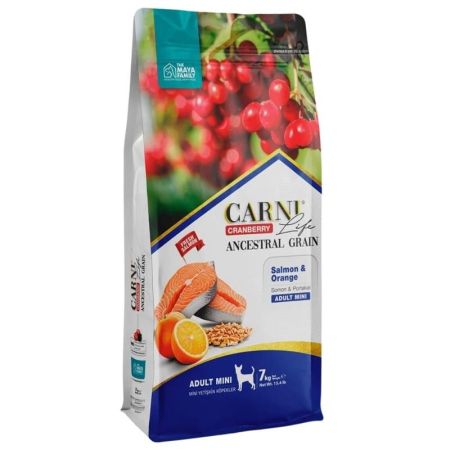Carni Life Somonlu Portakallı Mini Irk Yetişkin Köpek Maması 7 kg