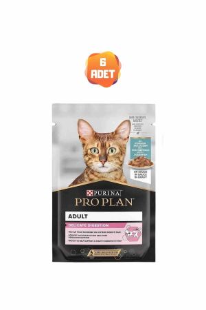 Pro Plan Delicate Balıklı Yetişkin Kedi Yaş Maması 85 Gr x 6 Adet