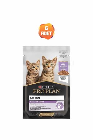 Pro Plan Hindili Yavru Kedi Yaş Maması 85 Gr x 6 Adet