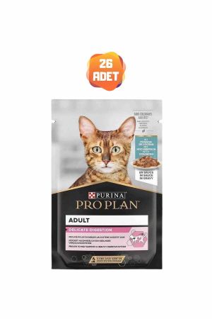 Pro Plan Delicate Balıklı Yetişkin Kedi Yaş Maması 85 Gr x 26 Adet