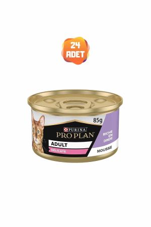 Pro Plan Delicate Hindi Etli Yetişkin Kedi Konserve Maması 85 Gr x 24 Adet