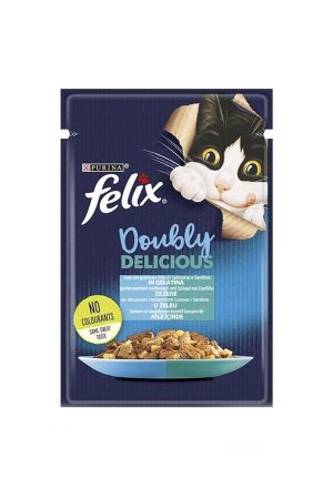 Felix Somonlu ve Sardalyalı Kedi Konserve Maması 85 Gr