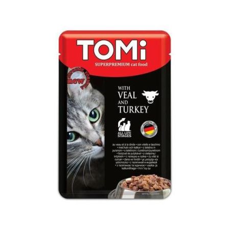 Tomi Hindili Ve Dana Etli Pouch Kedi Konservesi 100 G