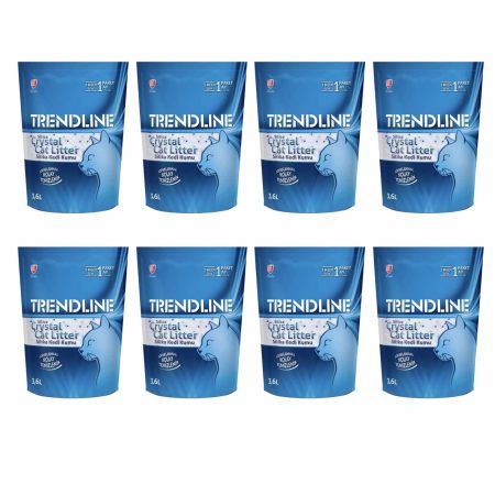 Trendline Süper Emici Kristal Kedi Kumu 3,6 L (8 Adet)