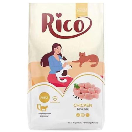 Rico Tavuklu Kısırlaştırılmış Yetişkin Kedi Maması 15 kg