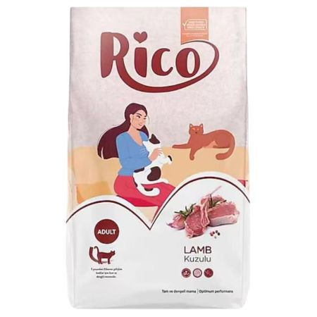 Rico Kuzu Etli Yetişkin Kedi Maması 15 kg