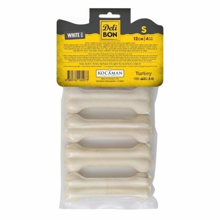 DELİBON DERİ PRES KEMİK 12CM S BOY 4LÜ PAKET BEYAZ 12CMX4AD.