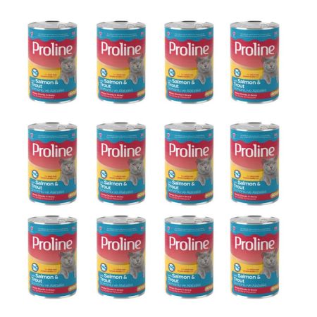 Proline Somonlu Ve Alabalıklı Kedi Konservesi 400 g (12 Adet)