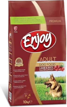 Enjoy Kuzu Etli Ve Pirinçli Yetişkin Köpek Maması 10 kg