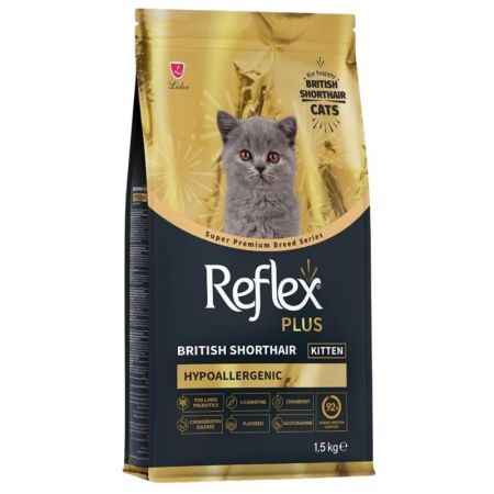 Reflex Plus British Shorthair Tavuklu ve Kızılcıklı Yavru Kedi Maması 1.5 Kg