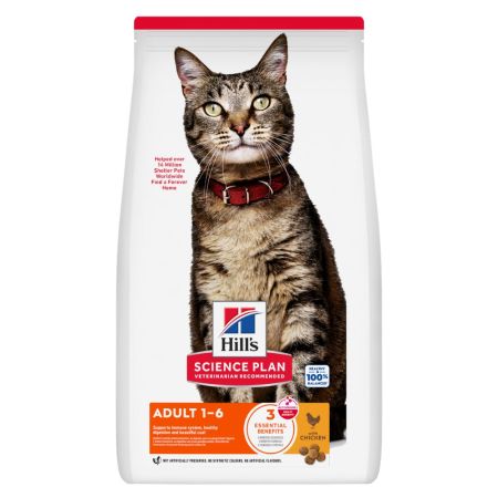 Hill's Science Plan Optimal Care Tavuklu Yetişkin Kedi Maması 8 kg + 2 kg