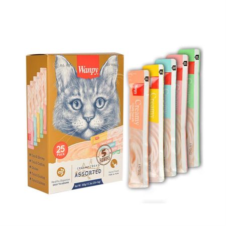 Wanpy Karışık Sıvı Kedi Ödülü 25x14 gr