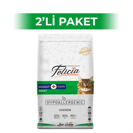 Felicia Tavuklu Yetişkin Kedi Maması 2 kg 2 Adet
