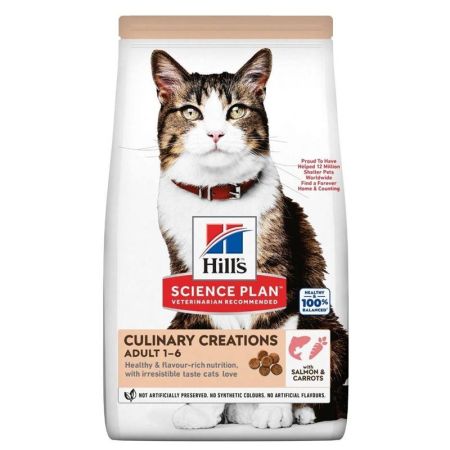 Hill's Culinary Creations Somonlu Havuçlu Kedi Maması 10 kg