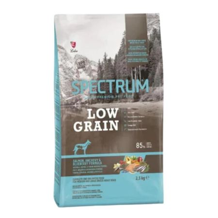 Spectrum Somonlu ve Yaban Mersinli Orta ve Büyük Irk Düşük Tahıllı Yetişkin Köpek Maması 2,5 kg