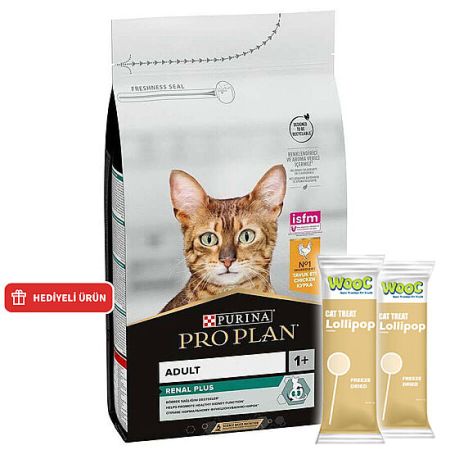 Pro Plan Tavuk Etli Kedi Maması 3 Kg + 2 Adet Wooc Lolipop Ödül
